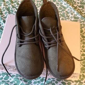 The Children's Place Olive Green Suede Lace-Up Boots